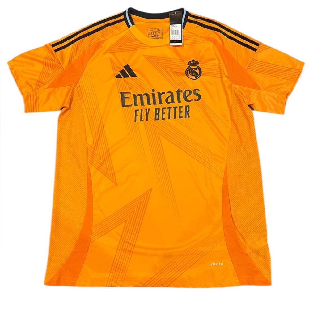 NWT Real Madrid Adidas Goalkeeper Jersey 2023/24 – Orange – Men’s 4XL Slim Fit